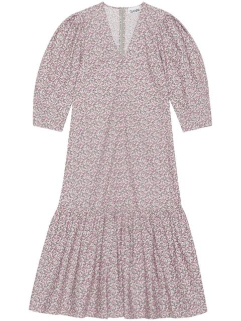 floral-print organic cotton dress