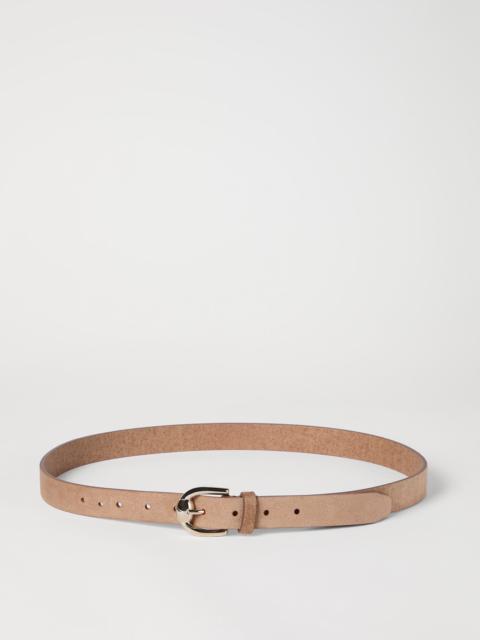 Reversed leather belt
