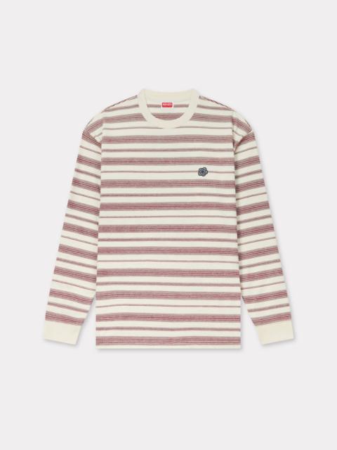'Boke Flower' striped embroidered T-shirt in cotton