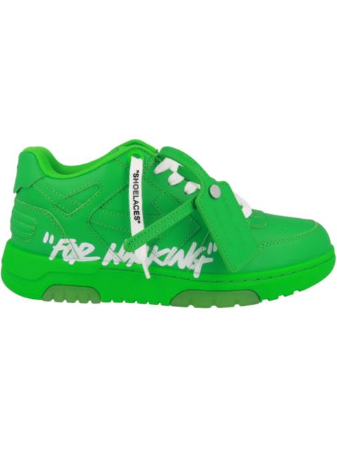 OFF-WHITE Out Of Office OOO "For Walking" Low Tops Green