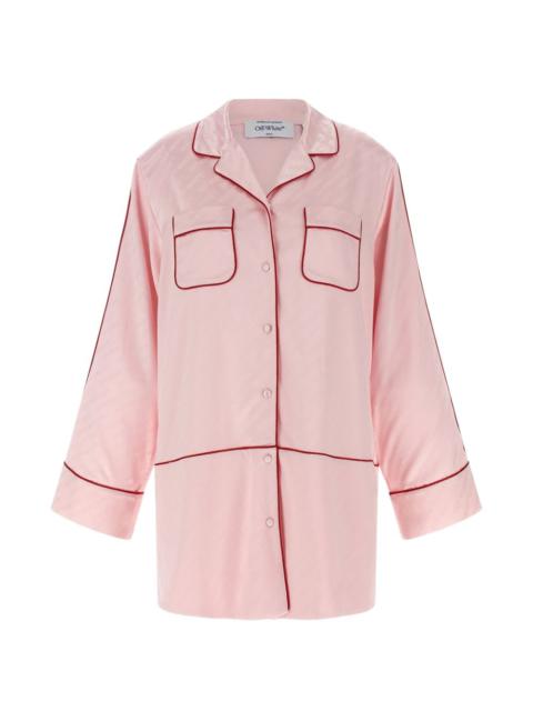 jacquard piping shirt