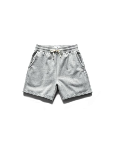 Midweight Terry 6" Short Heather Grey