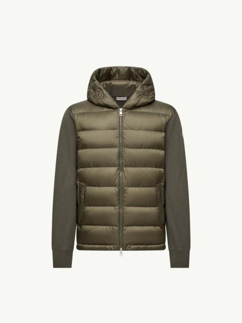 Padded Wool Zip-Up Hoodie