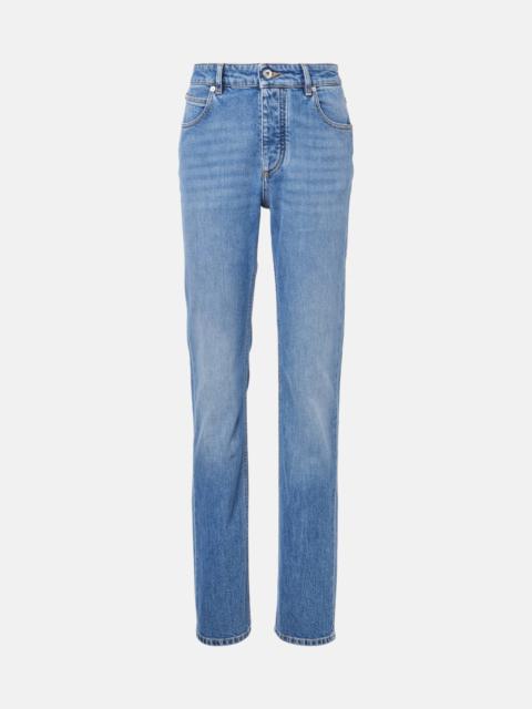 Mid-rise slim jeans