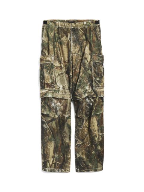 Men's Baggy Cargo Pants in Brown