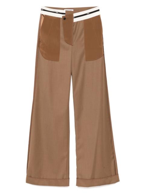 inside-out tailored trousers