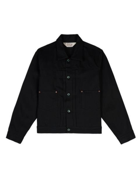 Trucker Jacket 13.2oz Selvedge Denim - Solid Black