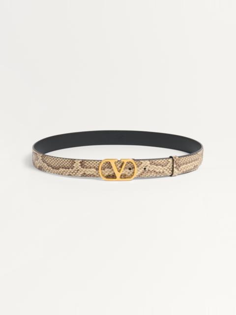 VLOGO SIGNATURE PYTHON BELT 30 MM