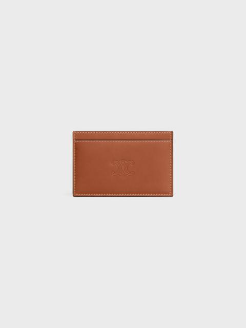 Card holder in Natural calfskin with triomphe embossed