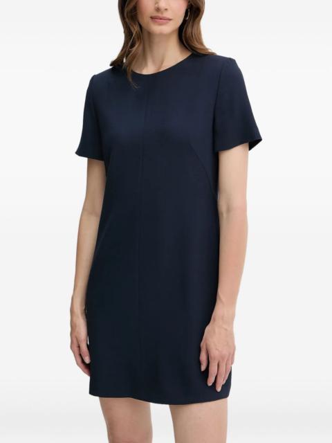 short-sleeve shift mini dress