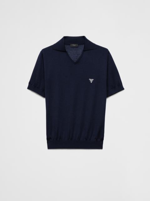 Cashmere polo shirt