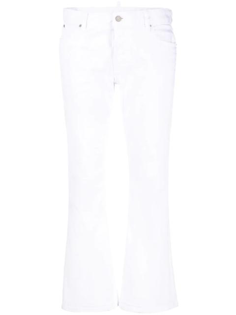 bootcut cropped trousers