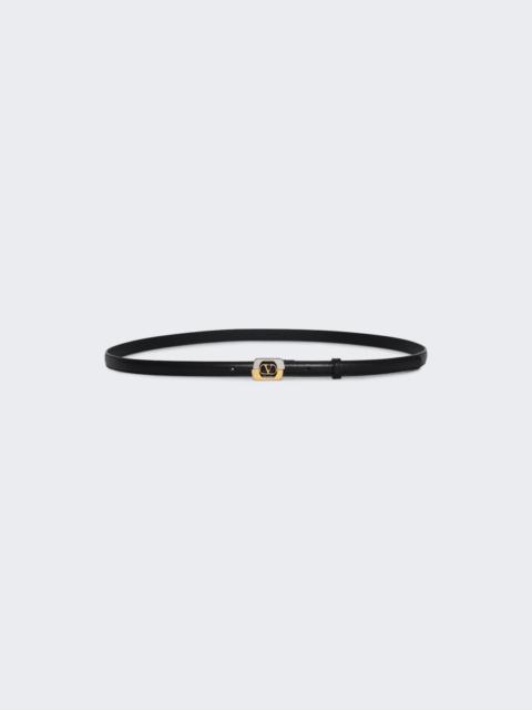 V Logo Signature Belt Nero