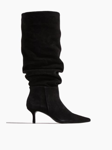 Jordi Suede Slouch Boot in Black
