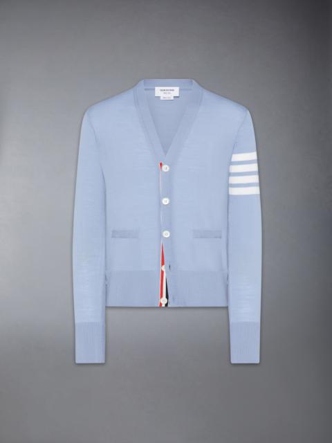 MERINO WOOL 4-BAR CLASSIC V-NECK CARDIGAN