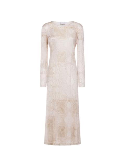Febo paisley-pattern midi dress
