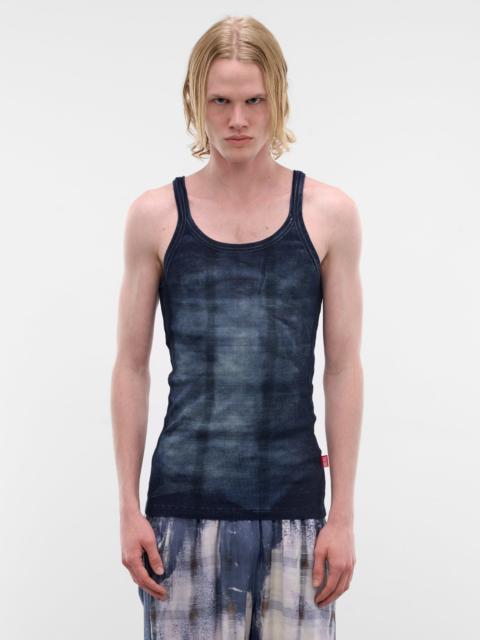 X-Ray Denim Check Tank Top