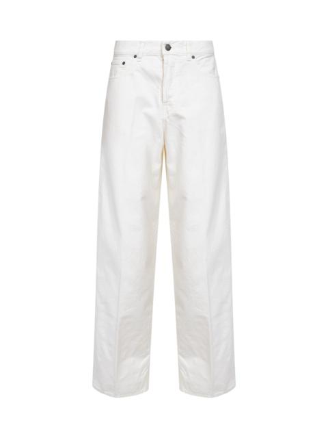 Off white cotton and linen denim Bethany boyfriend jeans