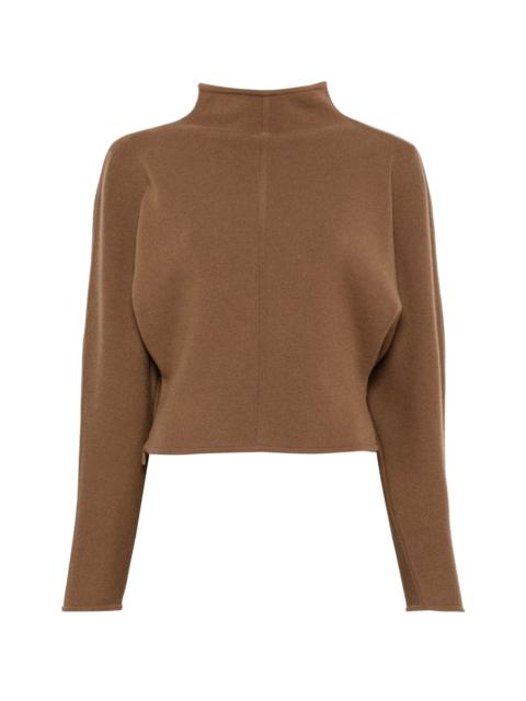 Max Mara High-neck Batwing-sleeve Sweater