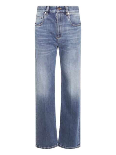 pressed-crease jeans