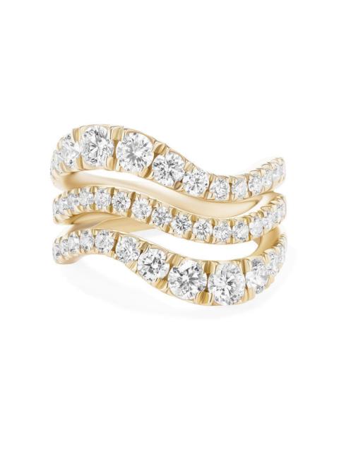 Clara Diamond Triple Wave Ring