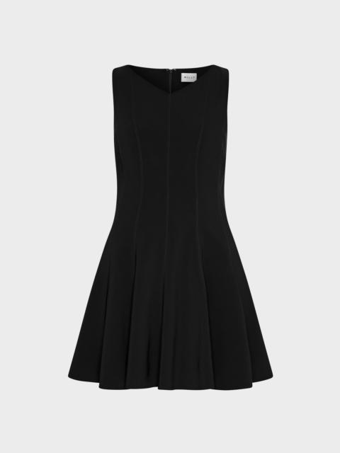 Sleeveless Stretch Cady Fit And Flare