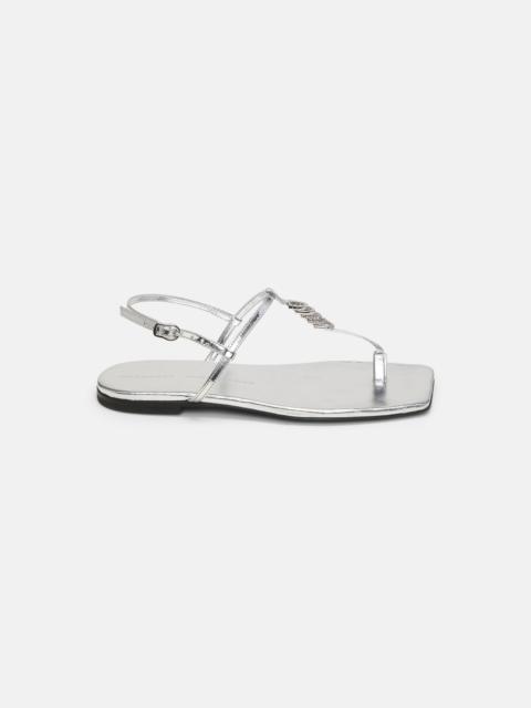 MIRROR SHINE toe post sandal