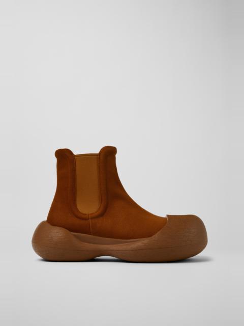 Brown TENCEL® Lyocell Ankle Boots