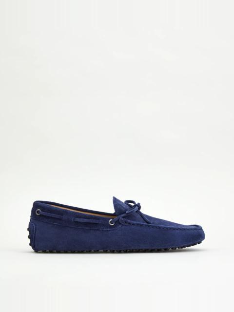 GOMMINO DRIVING SHOES IN SUEDE - BLUE
