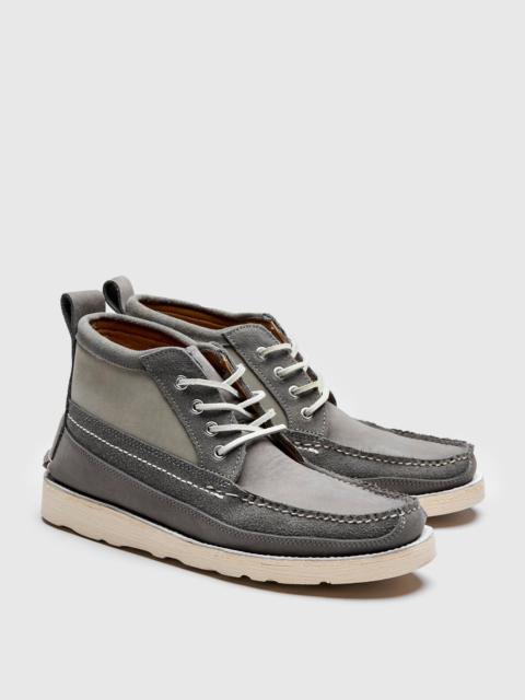 "Backyard BBQ" Scout Boot in Grey Suede Combo
