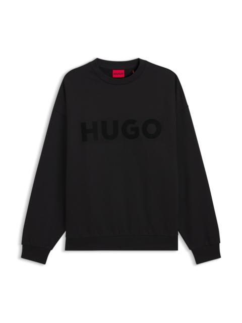 OVERSIZE-FIT SWEATSHIRT IN COTTON TERRY WITH LOGO PRINT