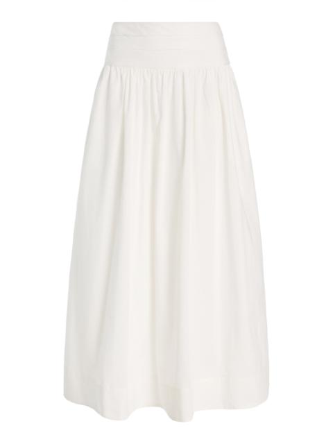 Rue Cotton Maxi Skirt ivory