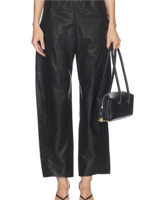 Leather Barrel Leg Colby