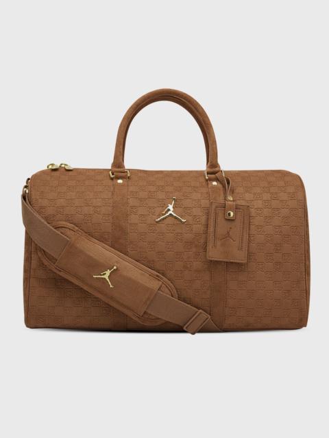 SUEDE MONOGRAM DUFFLE L