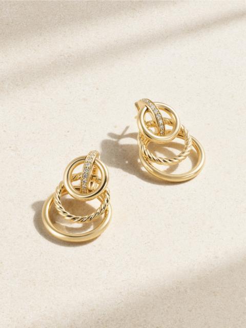 Dy Mercer 18-karat Gold Diamond Earrings