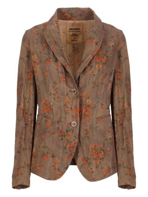 floral-pattern blazer