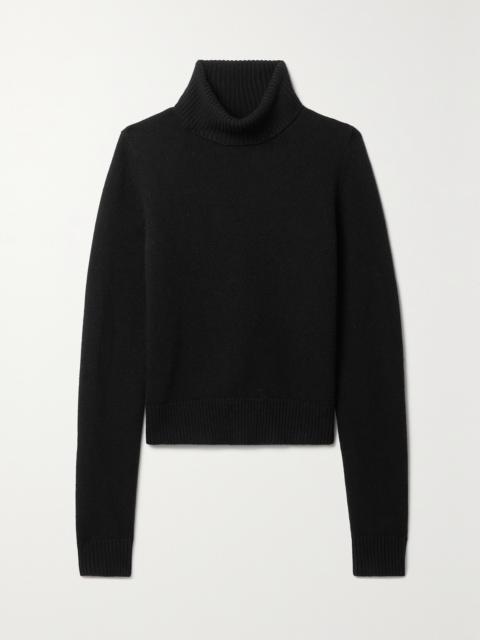 Hollyn Cropped Wool Turtleneck Sweater