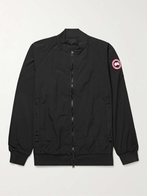 Faber Grosgrain-Trimmed AcclimaLuxe Shell Bomber Jacket