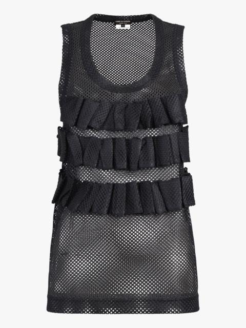 MESH SINGLET TOP | BLACK