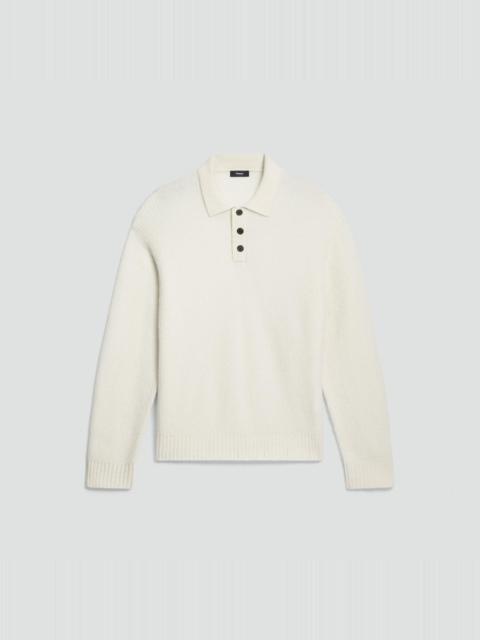Relaxed Polo Sweater in Astor Wool