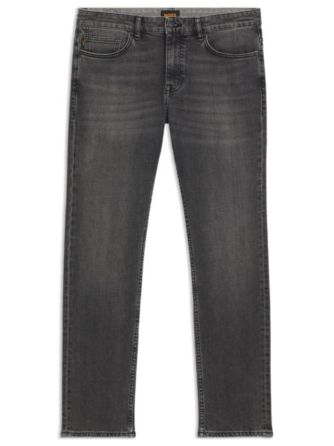 SLIM-FIT JEANS IN LIGHTWEIGHT GRAY COMFORT-STRETCH DENIM