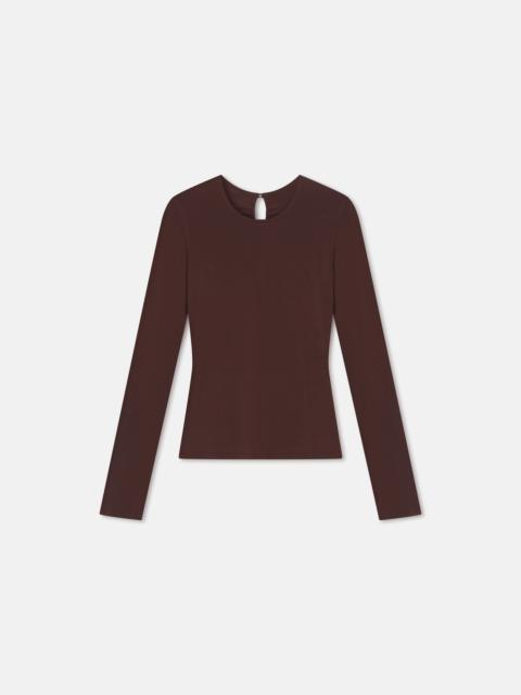 CLEO
Cut-out back jersey top