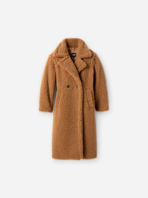 ® Women's Gertrude Long Teddy Coat Faux Fur in Chestnut