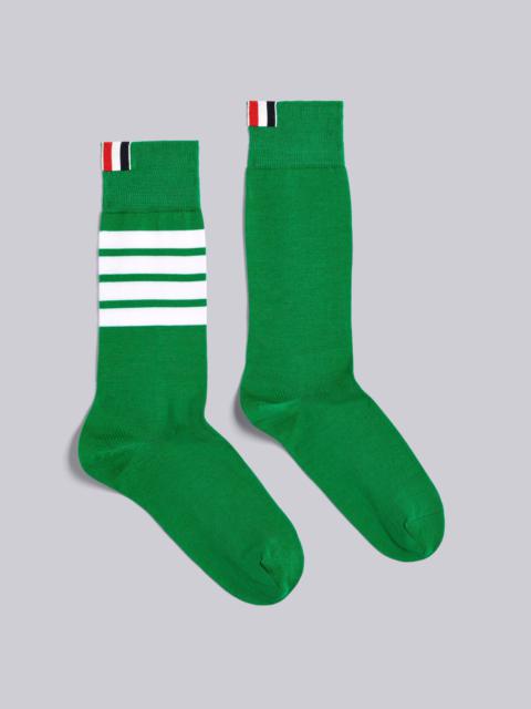 4-Bar Mid-Calf Cotton Socks