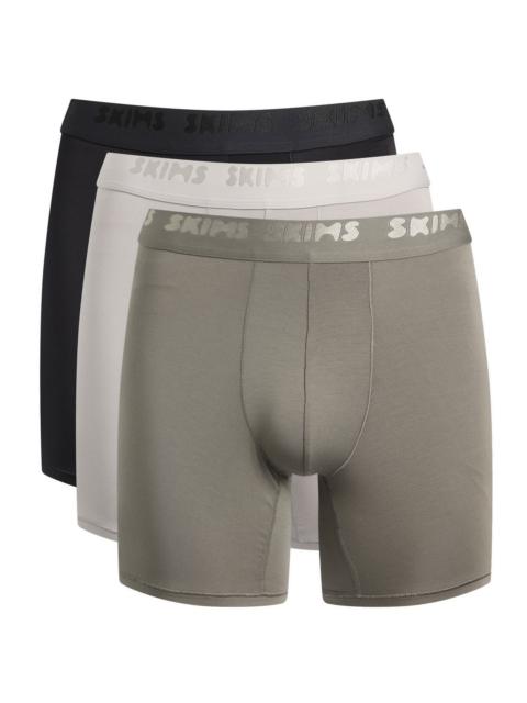 SKIMS Stretch 3 Pack Boxer Brief 5 Inch