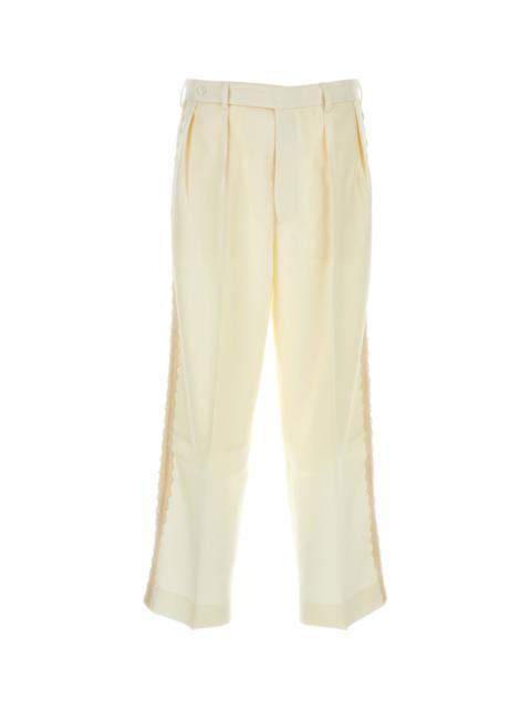 Ivory wool pant