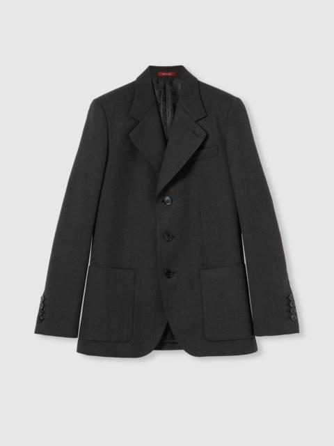 Wool mohair jacket