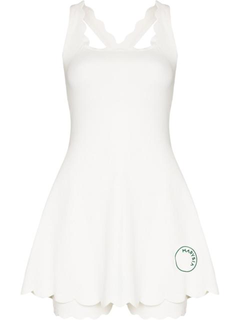 Serena scalloped tennis dress