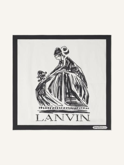 MOTHER & CHILD PRINTED SILK SCARF