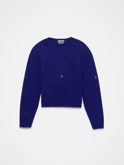 EMBROIDERED CREW NECK JUMPER IN VIOLET